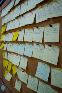 project management blog - scrum board